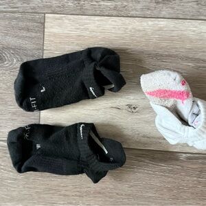 Nike Black and White Athletic Socks